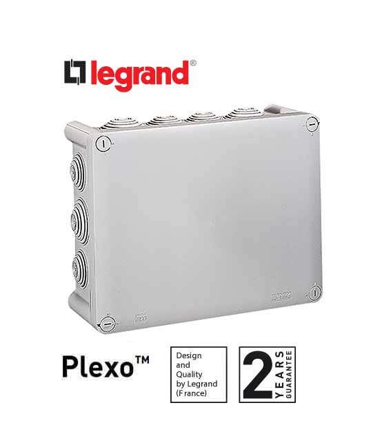 LEGRAND - Box Plexo, IP 55 - IK 07 - 220x170x86 - 14 Entry Membrane Glands