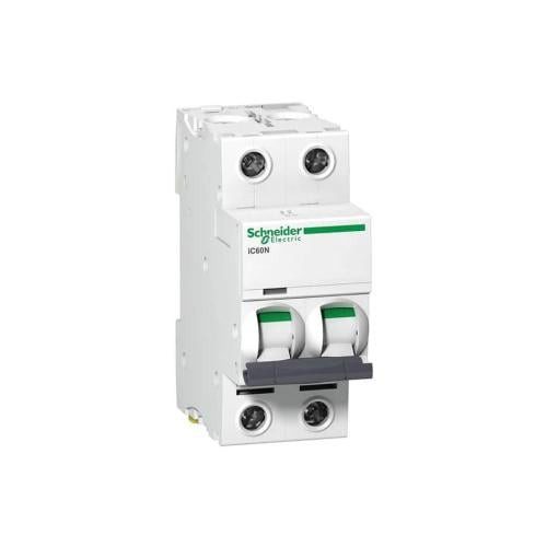Schneider Sub Breaker - 2 Lines - 50 Amps - ACTI9 iC60N A9F44250,C Curve