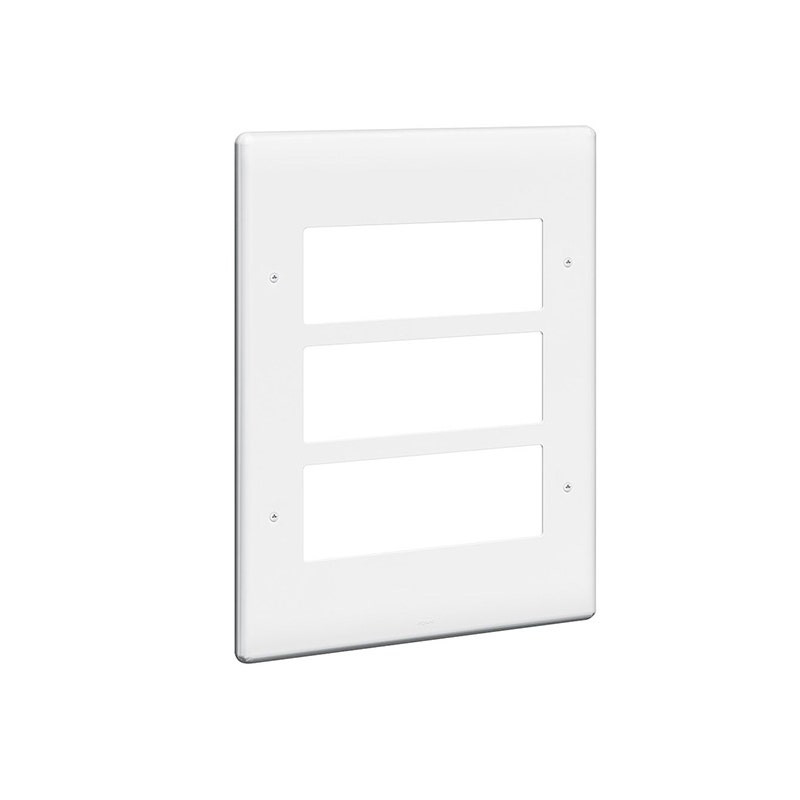 LEGRAND - Front Plate Synergy, for 18 Grid Modules, 3x3 Gang, White
