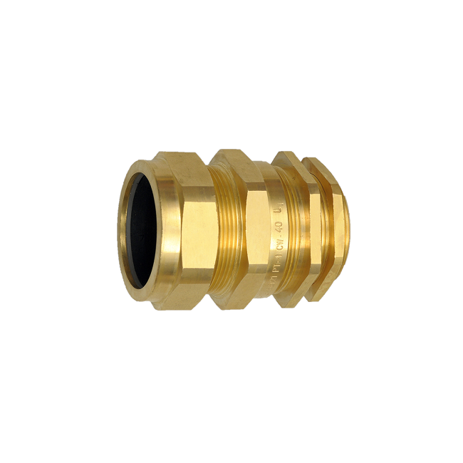 RAYCHEM RPG - Gland Brass Nickel Pl 90mm Armed E1Wn, W/ L.Nut, Shrd, E.Tag