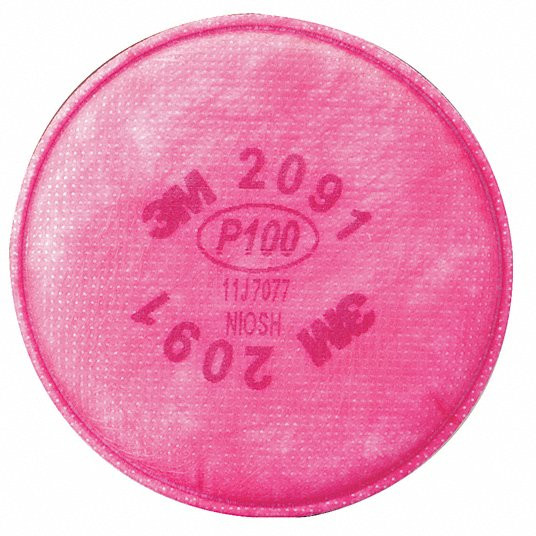 Filter, Magenta, Air Purifying Respirator, NIOSH Rating P100