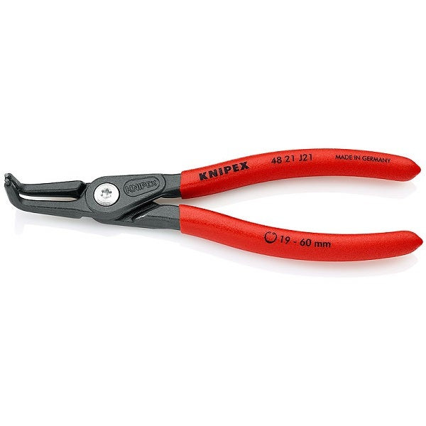 KNIPEX - Precision Circlip Pliers for Internal Circlips in Bore Holes, Grey Atramentized, 165 mm