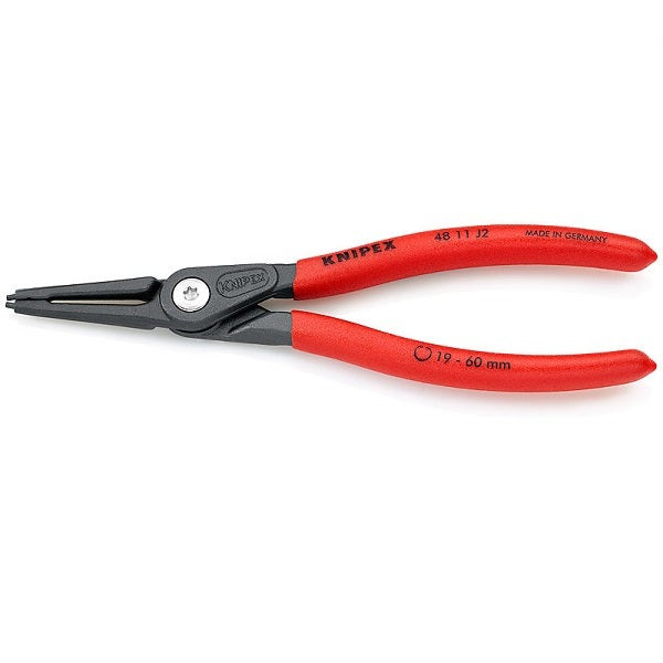 KNIPEX - Precision Circlip Pliers for Internal Circlips in Bore Holes, Grey Atramentized, 140 mm