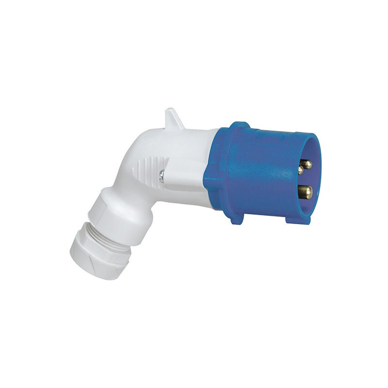 LEGRAND - Mobile Plug P17, Angled, IP44, 16A, 200V/250V, 2P+E
