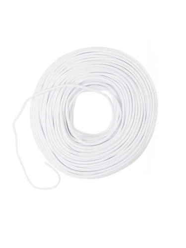 Flexible cable 2 x 1.5 mm, coil 91.44 meters - 300/500 volts - white copper PVC Jeddah