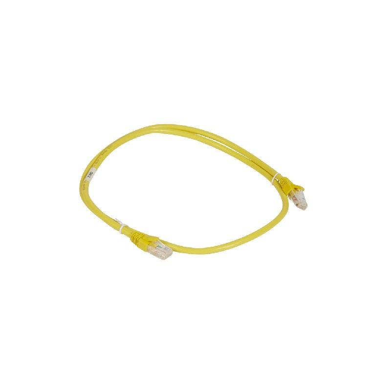 LEGRAND - Patch Cord RJ45 Cat6A U/UTP Unscreened, PVC, Yellow, 1 Meter