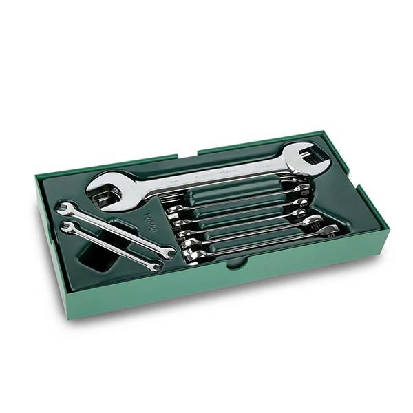 SATA - Open End & Combination Wrench Tray Set, 10 Pieces