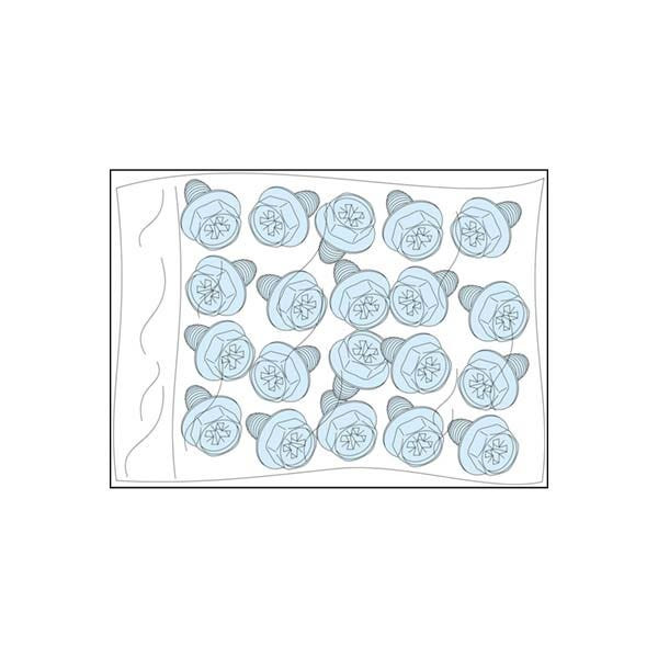 SCHNEIDER - Clip-Nuts, 20 M5 Self-Tapping Screws for Functional Uprights