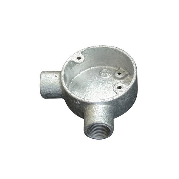 ITCC - Angle Box, 2 Way, Malleable Iron, HDG, 32mm