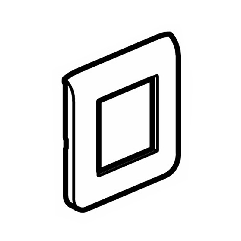 LEGRAND - Plate Mosaic Antimicrobial, BS, 1 Gang, for 2 Modules, Red