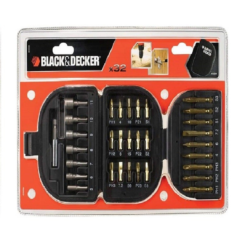 BLACK & DECKER - Screwdriving Set, 32 Pieces