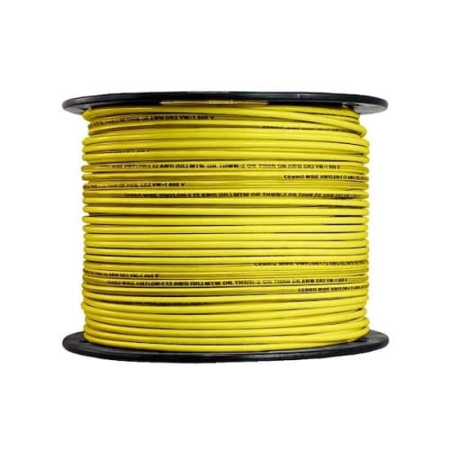 MESC- AWG12-THNN Wire- 500ft- 450/750V- Cu/PVC-Yellow