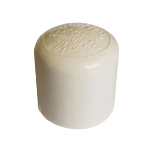 End Cap-PVC-Schedule 40-6 Inch-White