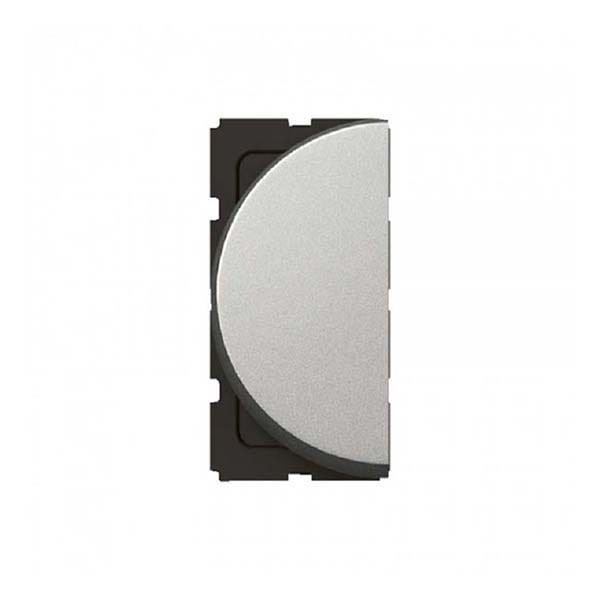 LEGRAND - 1-Way Switch Arteor, 10A, Round, 1 Left Module, Aluminium