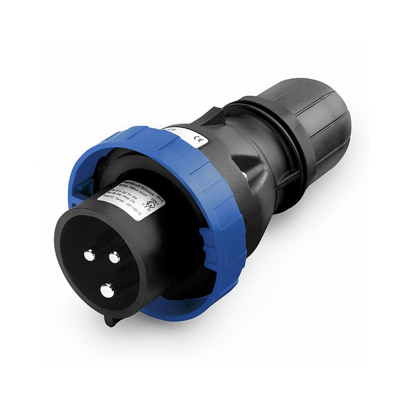 SCAME - Industrial Plug, 16A, 2P+E, 6h, IP66/IP67, 200-250V, 50Hz, 60Hz, II 2GD, Screw Terminals, Low Temperature [-50°C]