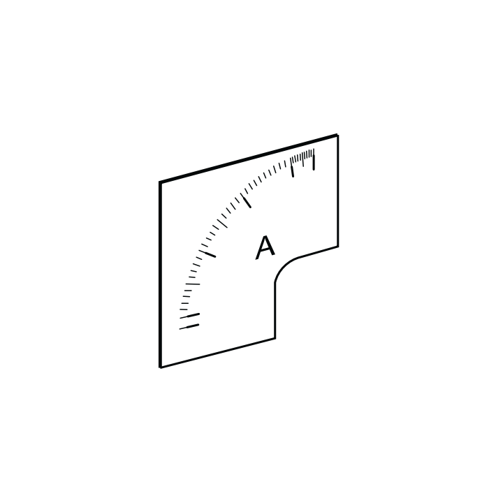 SCHNEIDER - Analog Ammeter Scale, 0-400A