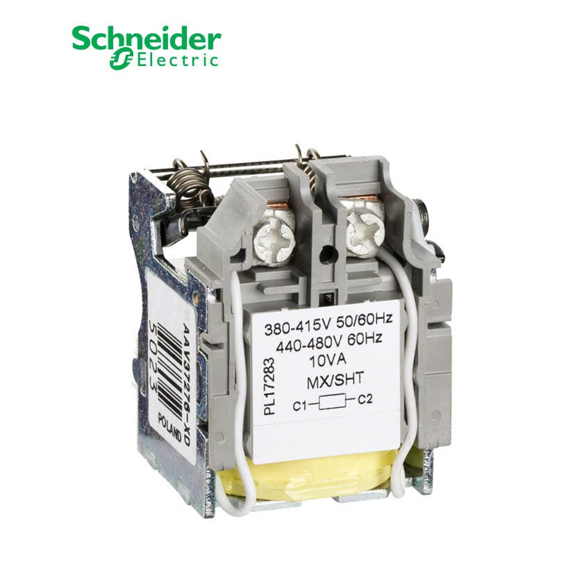 SCHNEIDER - MX Shunt Release, ComPact NSX, Rated Voltage 380/415 VAC 50/60 Hz, 440/480 VAC 60 Hz, Screwless Spring Terminal Connections