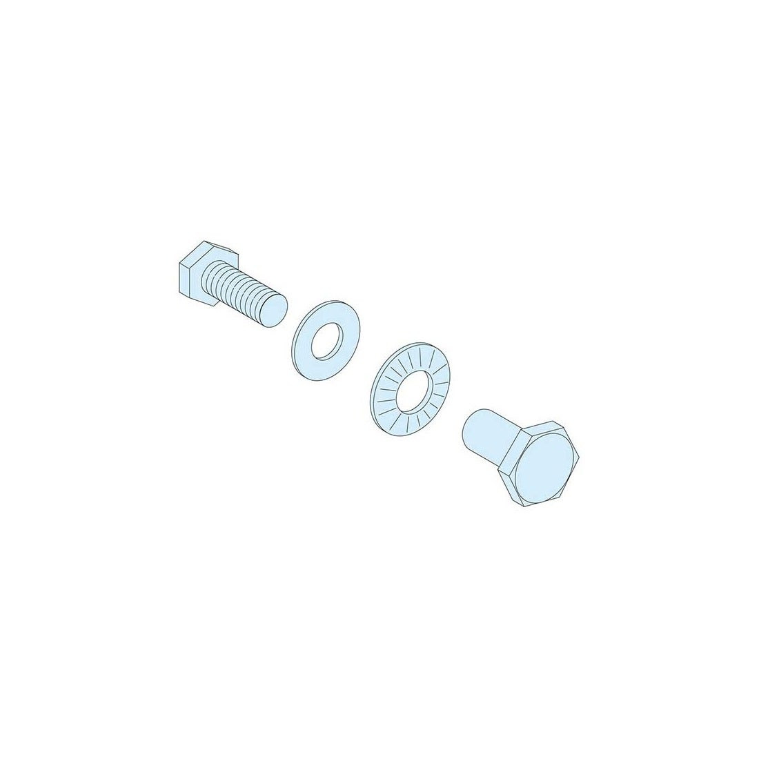SCHNEIDER - 20 Screw/Joint 2 x 10mm Linergy BS HZ/V BB