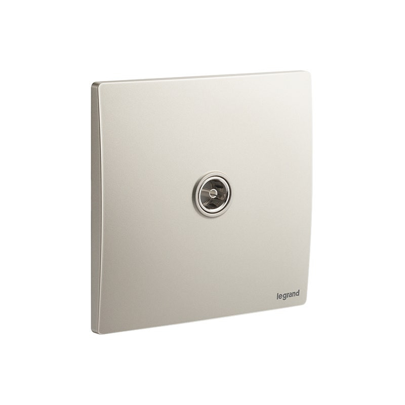 LEGRAND - Terminal TV Socket Outlet Mallia Senses, Female, 1 Gang, Champagne