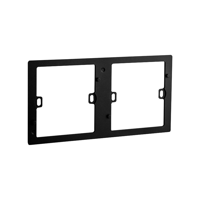 LEGRAND - Plate Kit Support Mallia Senses, 2 Gang, Brushed Black