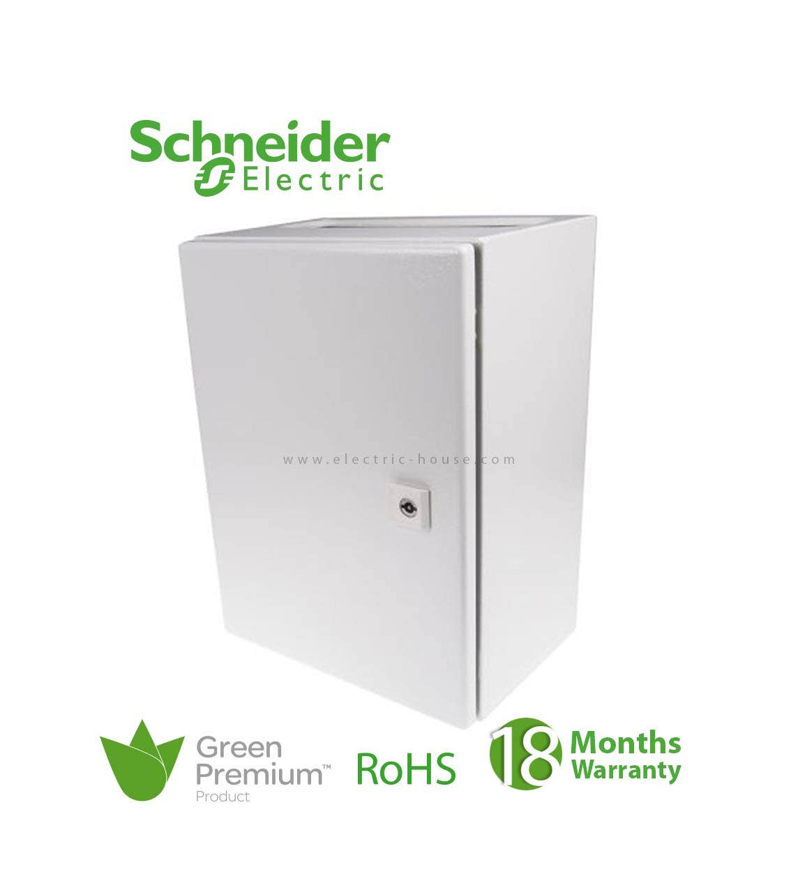 SCHNEIDER - Spacial CRN Plain Door w/o Mounting Plate, H400 x w300 x d200 IP66 IK10 RAL 7035