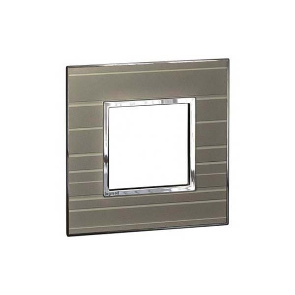 LEGRAND - Plate Arteor for 1 Gang Box, BS, Square, 2 Modules, Formal