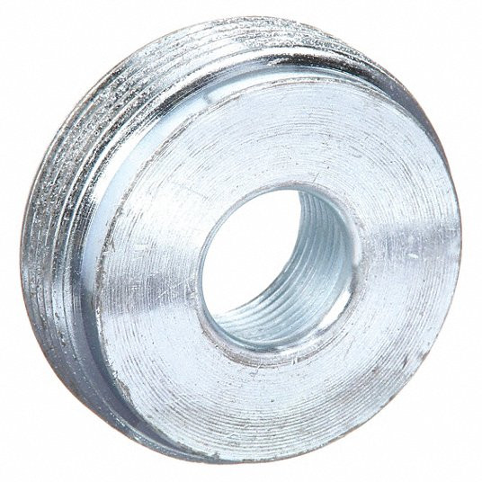 Reducing Bushing: 1 1/2 Inch, 2 Inch, Steel, Zinc Plated