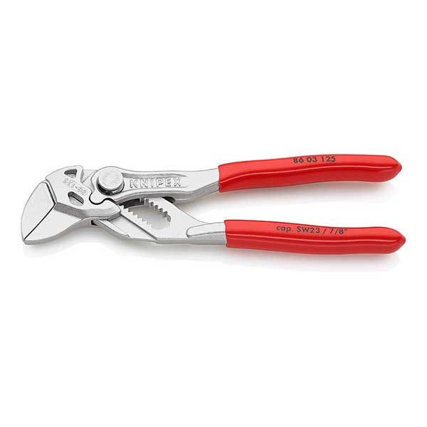 KNIPEX - Pliers Wrench, Pliers and a Wrench in a Single Tool, Chrome plated, 125 mm