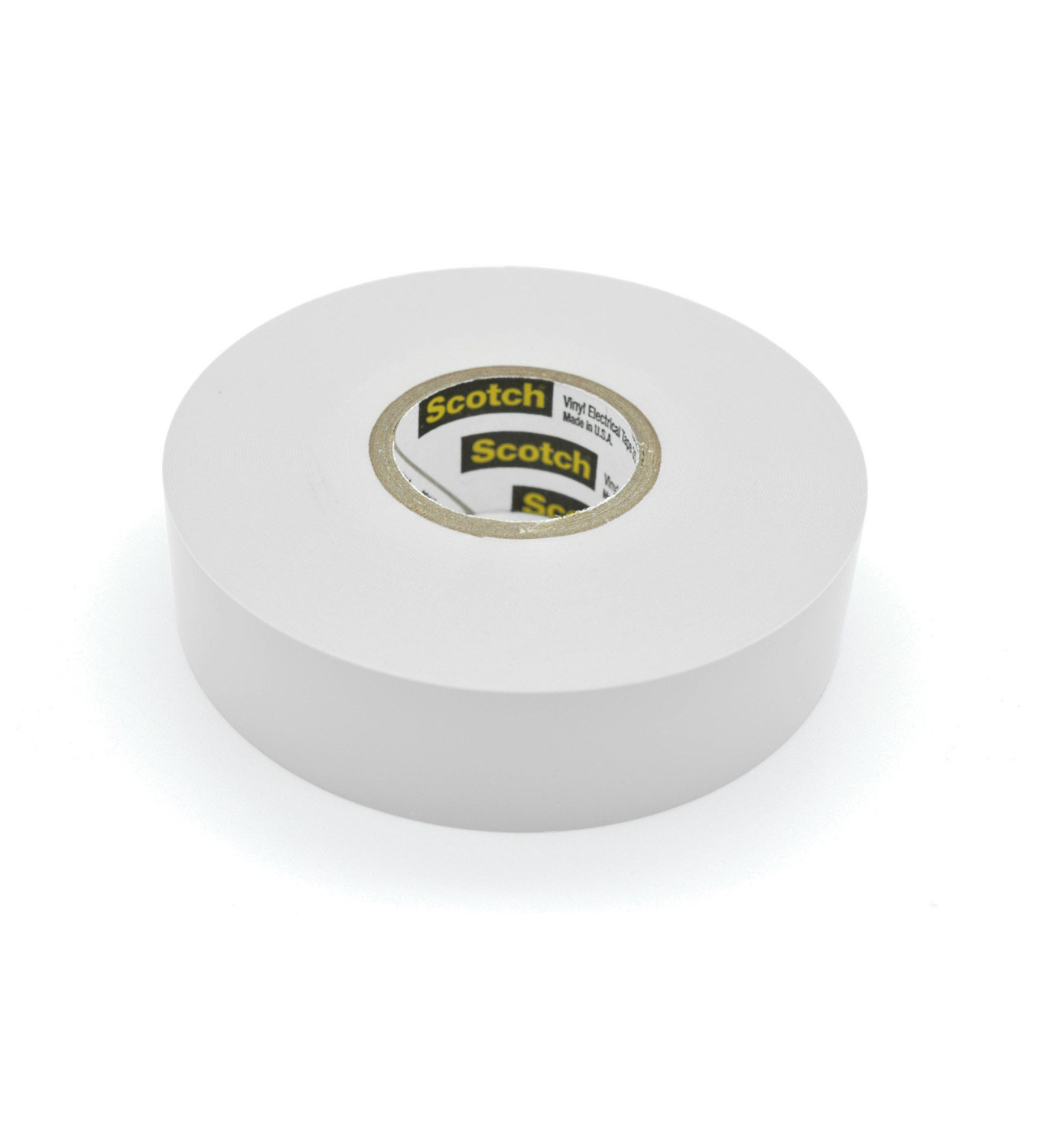 3M - Scotch Vinyl Color Coding Electrical Tape 35, 3/4 Inch x 66 Feet, White