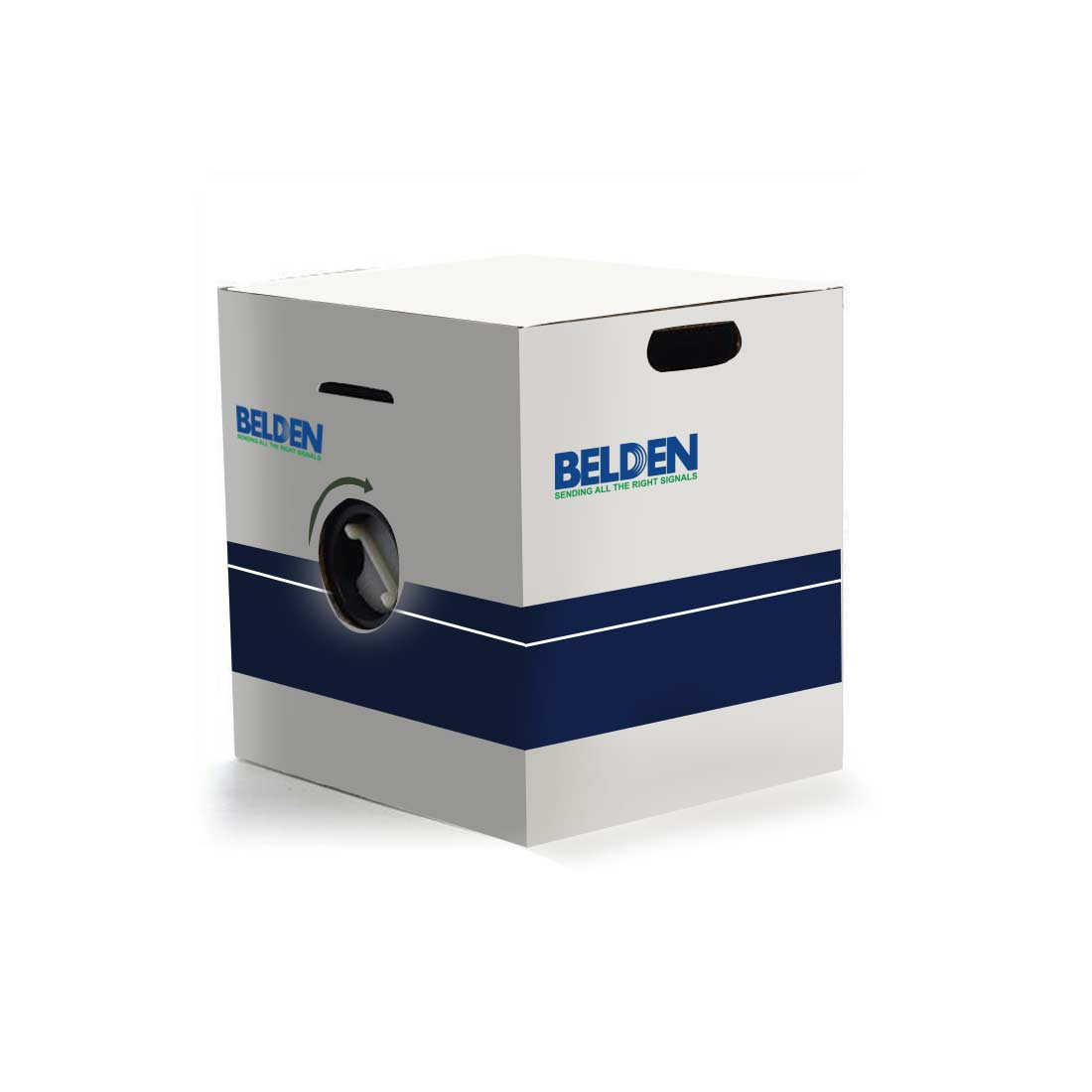 BELDEN - 1C*20 AWG Coax RG59/U Cmg CU/Fpp/Bcub/PVC, Black, 305 Meters/Roll