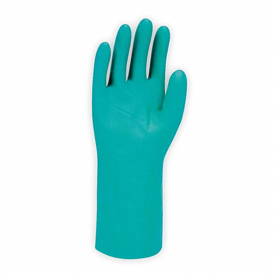 Chemical Resistant Glove, Thickness 10 mil, Size 9