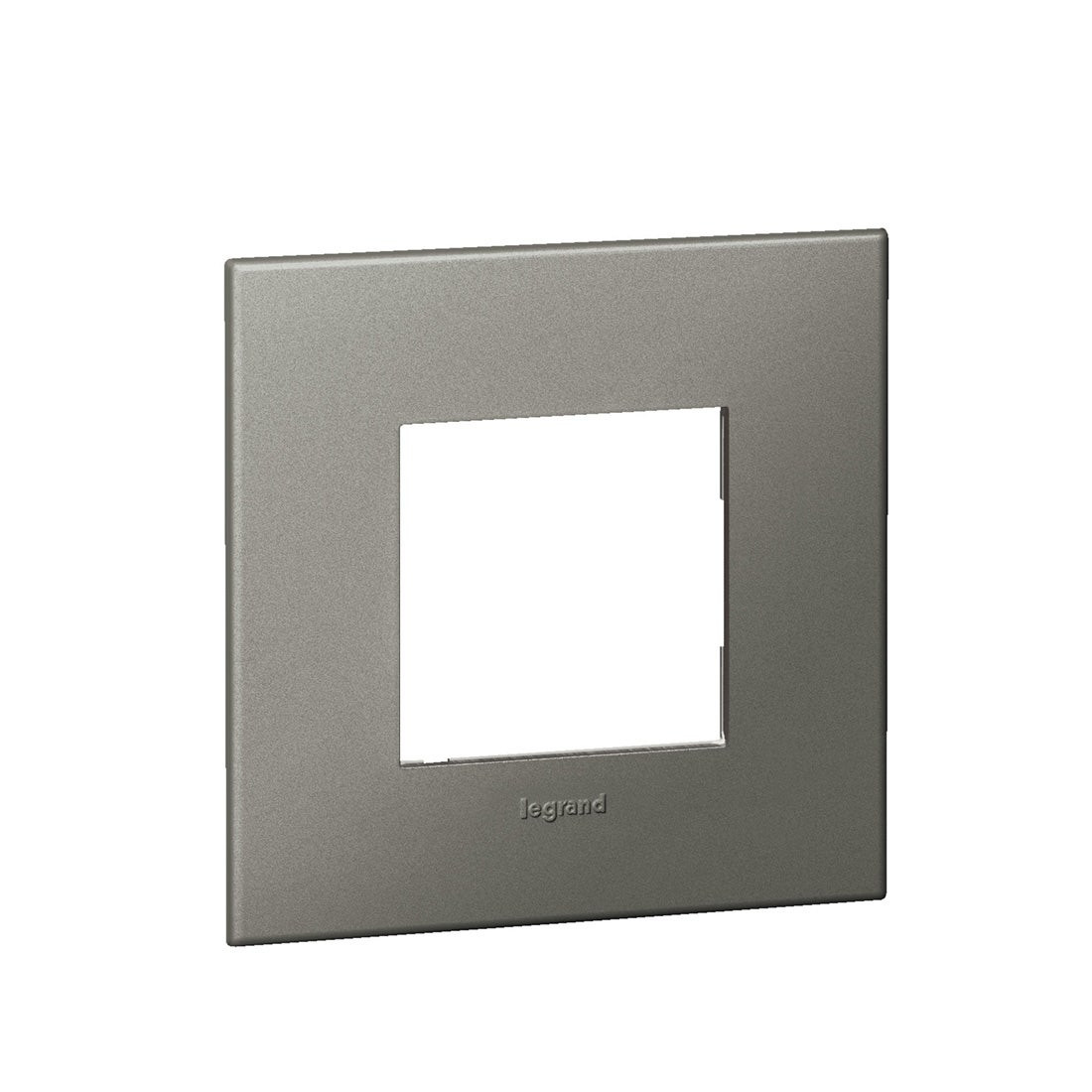 LEGRAND - Plate 2Mod Sqr BS, Magnesium Arteor