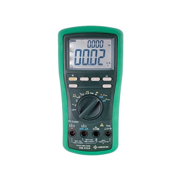 GREENLEE - Digital Multimeter, True-RMS, AC/DC, 10A, 1000V (DM-820A)