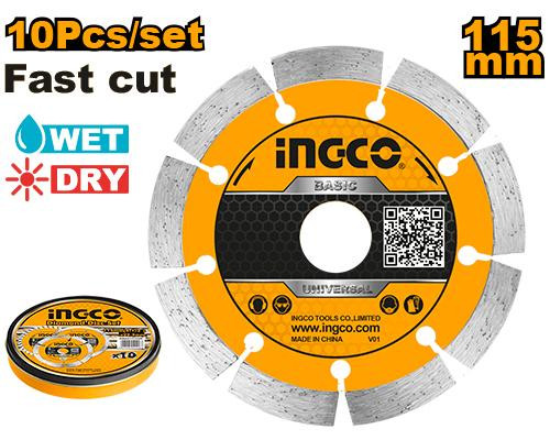 Diamond disc115(4-1/2'')X22.2/1PCS دسك قص جرانيت 4.5" مفتوح 115 ملم السعر بالحبة