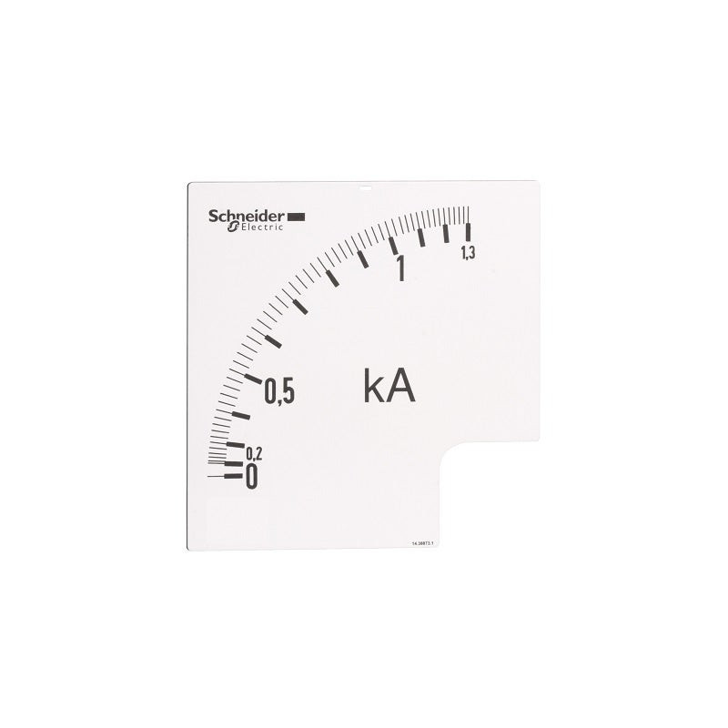 SCHNEIDER - Ammeter Dial Power Logic, 1.3 In, Ratio 100/5A