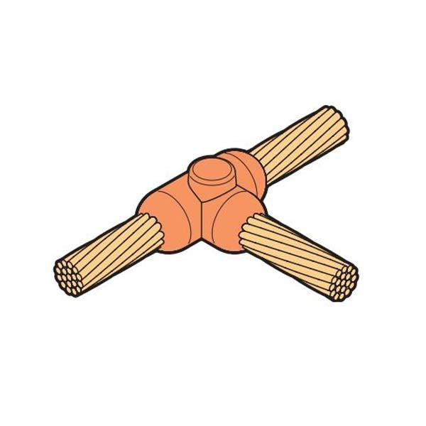 BAHRA EARTHING - Mould "T" Connection, 70-10 Sq.mm, Cable to Cable