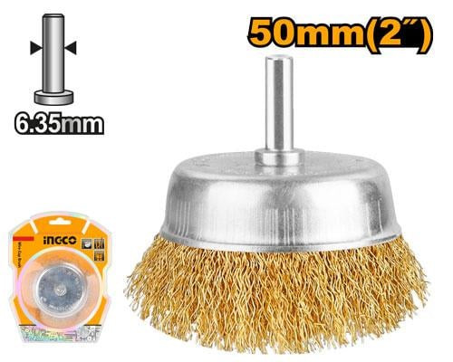 wire cup brush drill 50mm 2" فرشاة سلك كأس دريل 50 ملم 2 بوصة