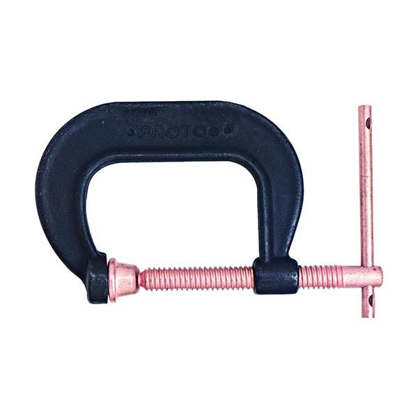 PROTO - C-Clamp Standard Service Extra Deep Throat Screw, 0-8"