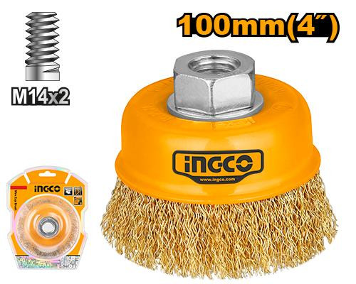 Wire cup brush 100 mm 4" فرشاة سلك كأس 4 بوصة 100 ملم