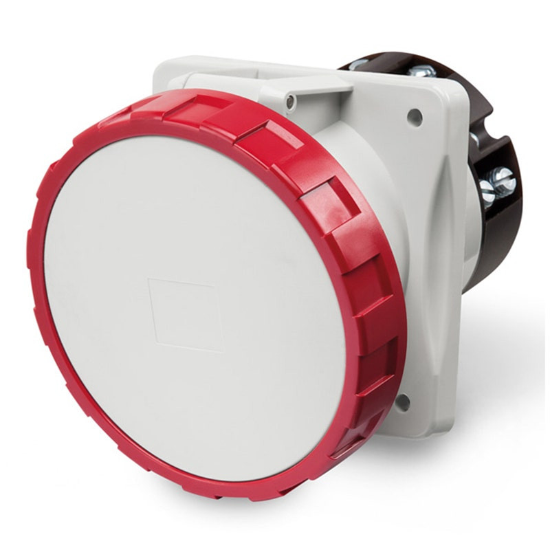 SCAME - Flush Mounting Socket, 125A, 3P+N+E, IP66/IP67/IP69, 346/415 V, 50Hz 60Hz, Mantle Terminals
