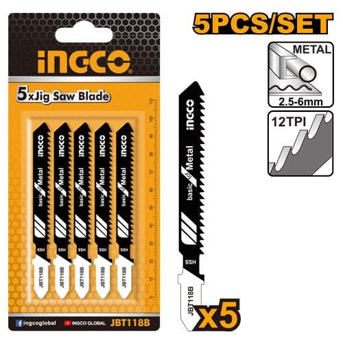 Jig saw iron 50 mm 5pcsشفرة منشار حديد 5 قطع