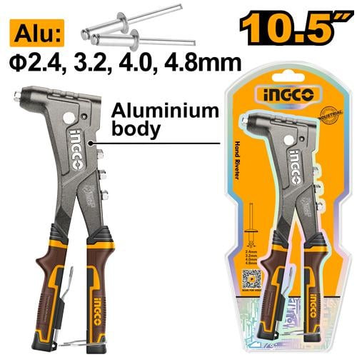 Hand riveter 10.5"Aluminium alloy body بنسة برشام الامنيوم 10.5 بوصة