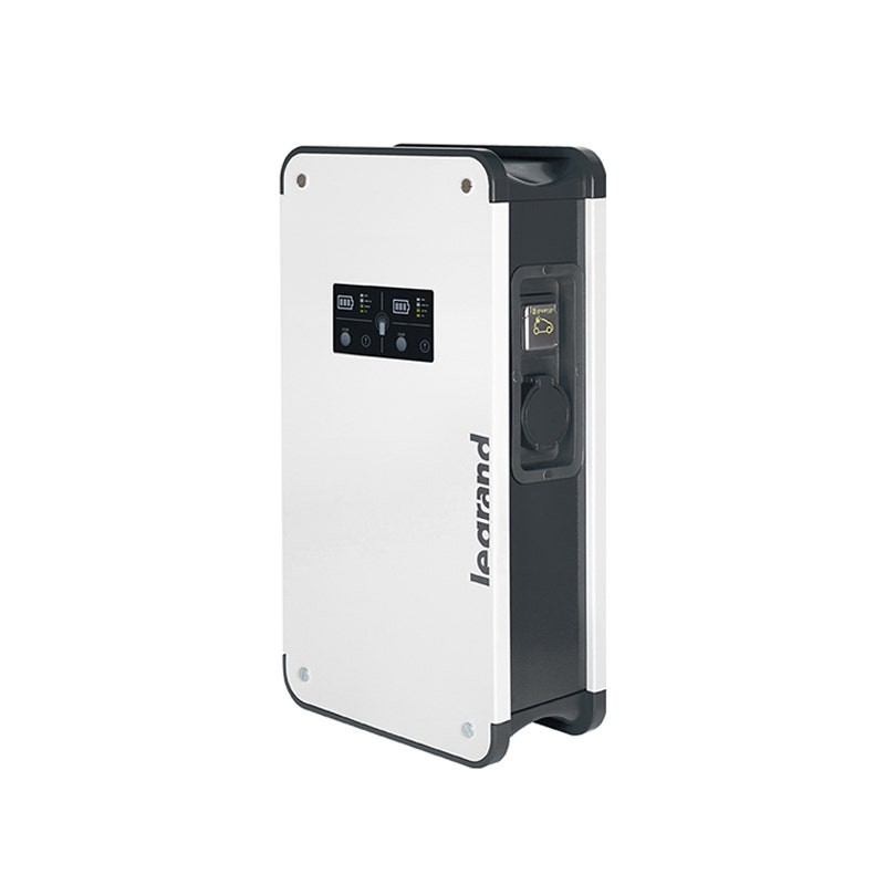 LEGRAND - Premium Metal Three-Phase Charging Station Green'Up, IP55, IK10, Mode 2 and 3, 22kW, 32A, for 1 Electric Cars