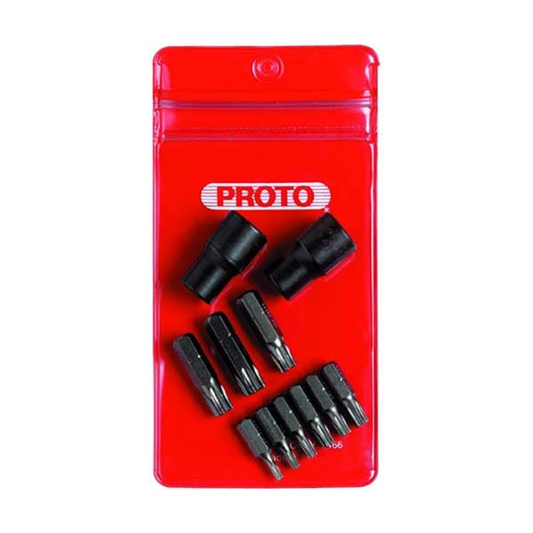PROTO - Drive Torxbit Set, 11 Pieces, 1/4" and 3/8"