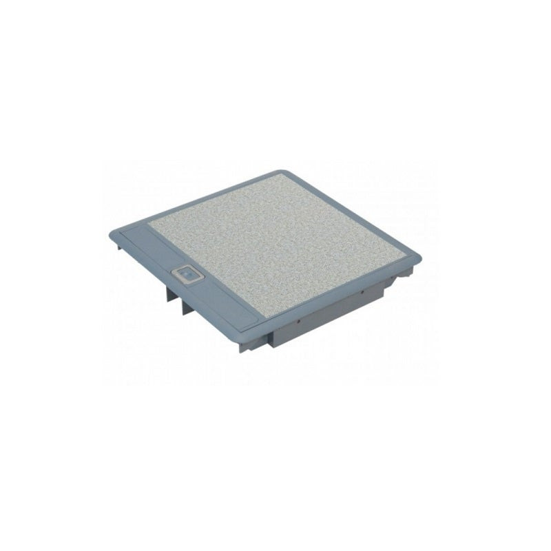 LEGRAND - Floor Box, 3 Compartments, Grey Cover RAL 7031 with Flexible Cable Exits