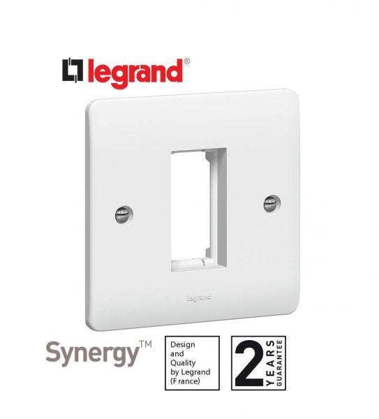LEGRAND - Carrier Plate Synergy, for 1 Mosaic Module, 1 Gang, White