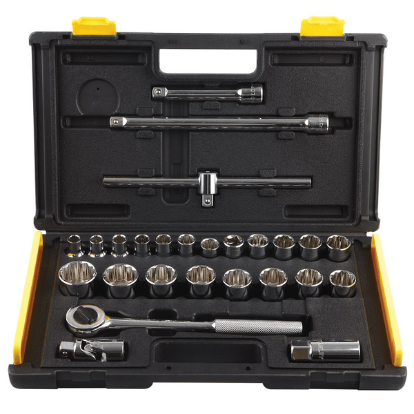 STANLEY - 1/2" Drive Socket Set, 27 Pieces, 10-32mm