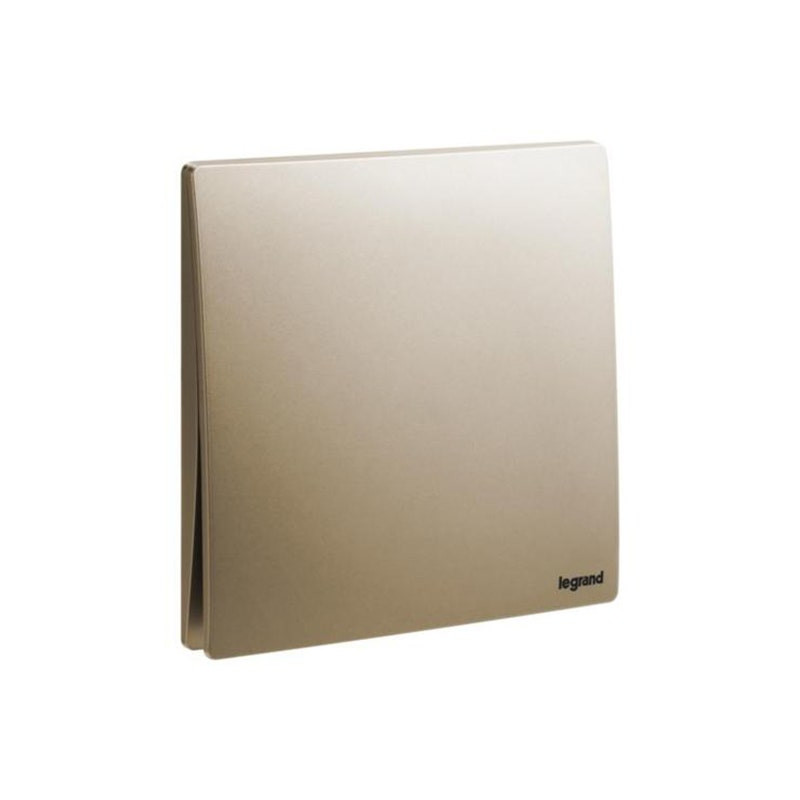 LEGRAND - Push Button Mallia Senses, 1 Gang, 10A, 250V, No Marking, Dark Bronze