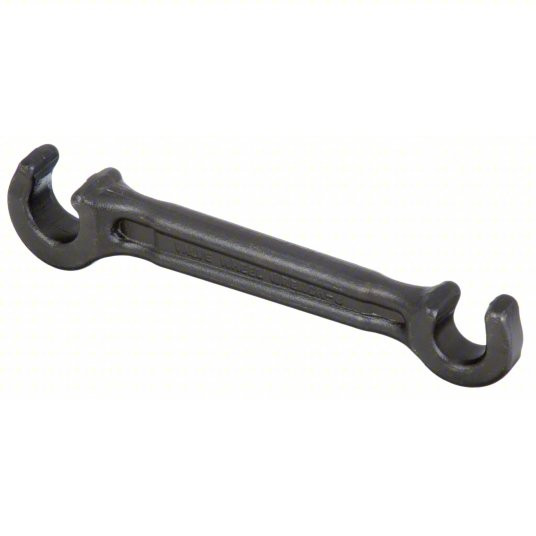 Double End Valve Wheel Wrench, 1/2 inch_21/32 inch Head Size, 8 inch Overall Length, Alloy Steel