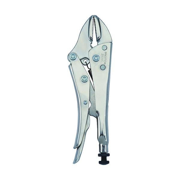 PROTO - Nickel Chrome Locking Pliers, Straight Jaw, 7-15/32"